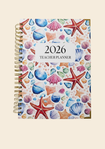 Seashells 2026 Teacher Planner