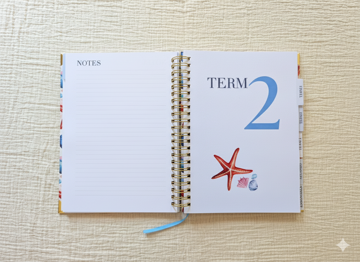 Seashells 2026 Teacher Planner