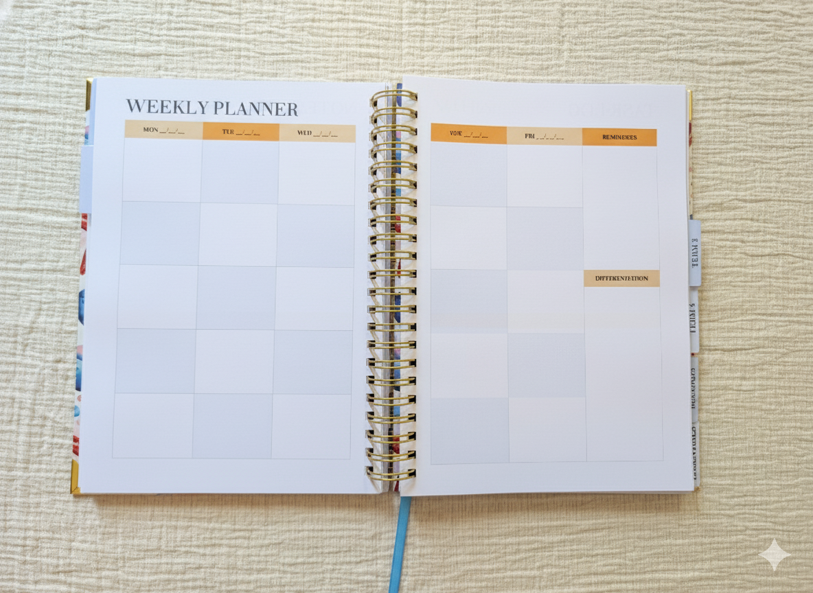 Seashells 2026 Teacher Planner