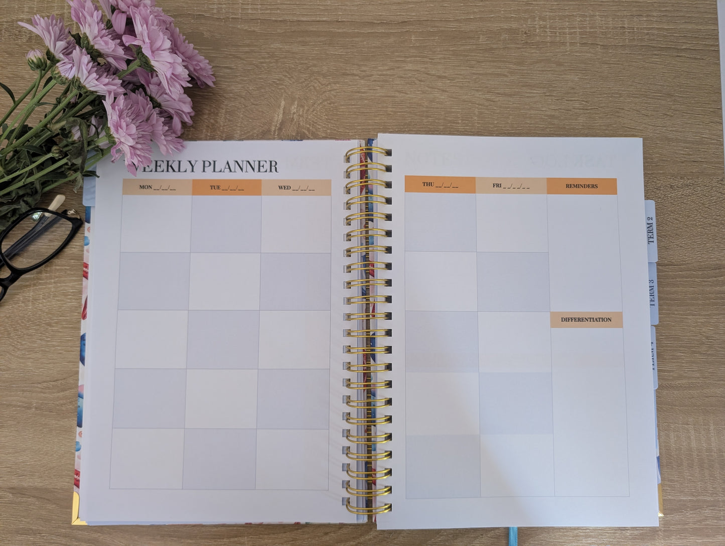 Sun Teacher Planner 2026